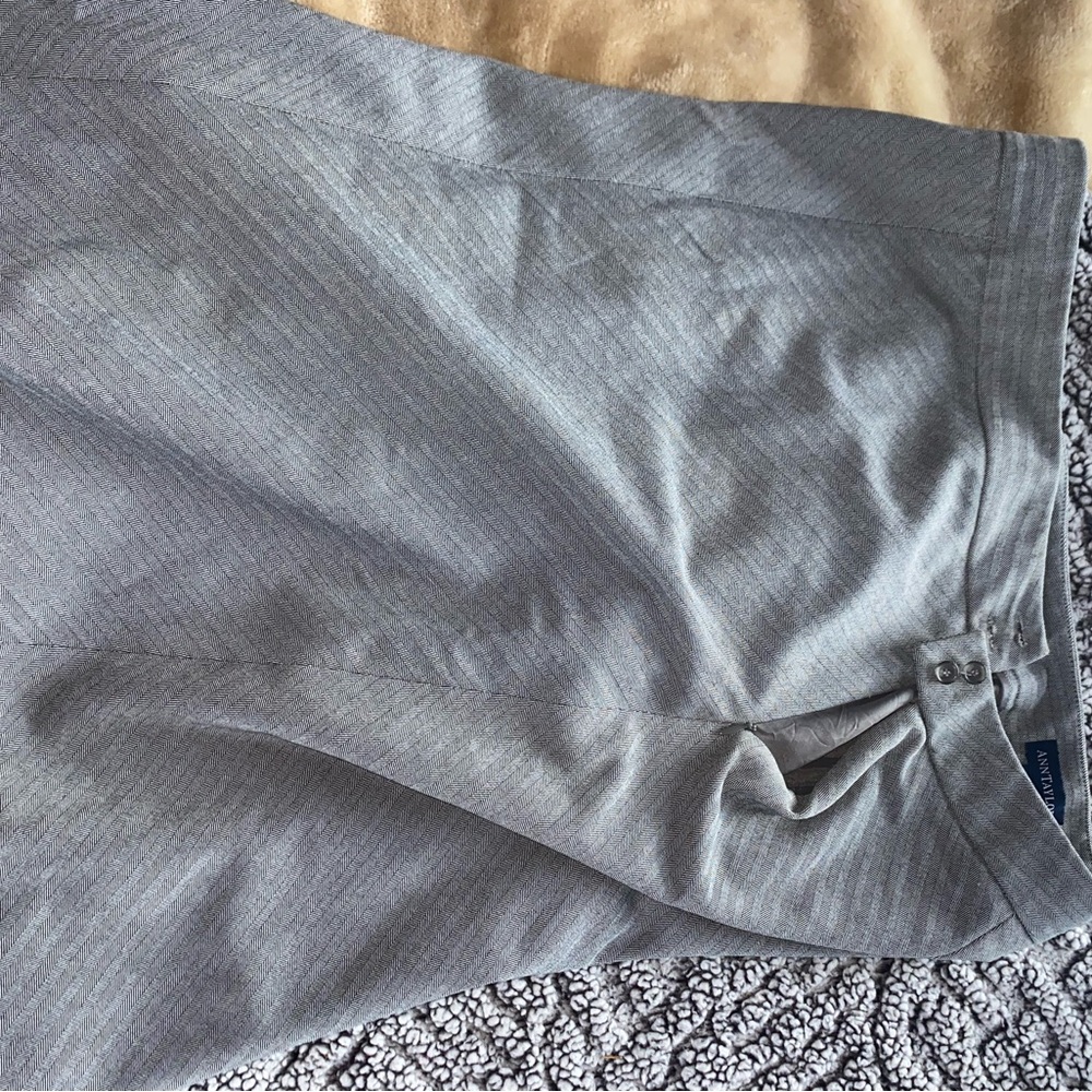 Ann Taylor Gray Midi Skirt